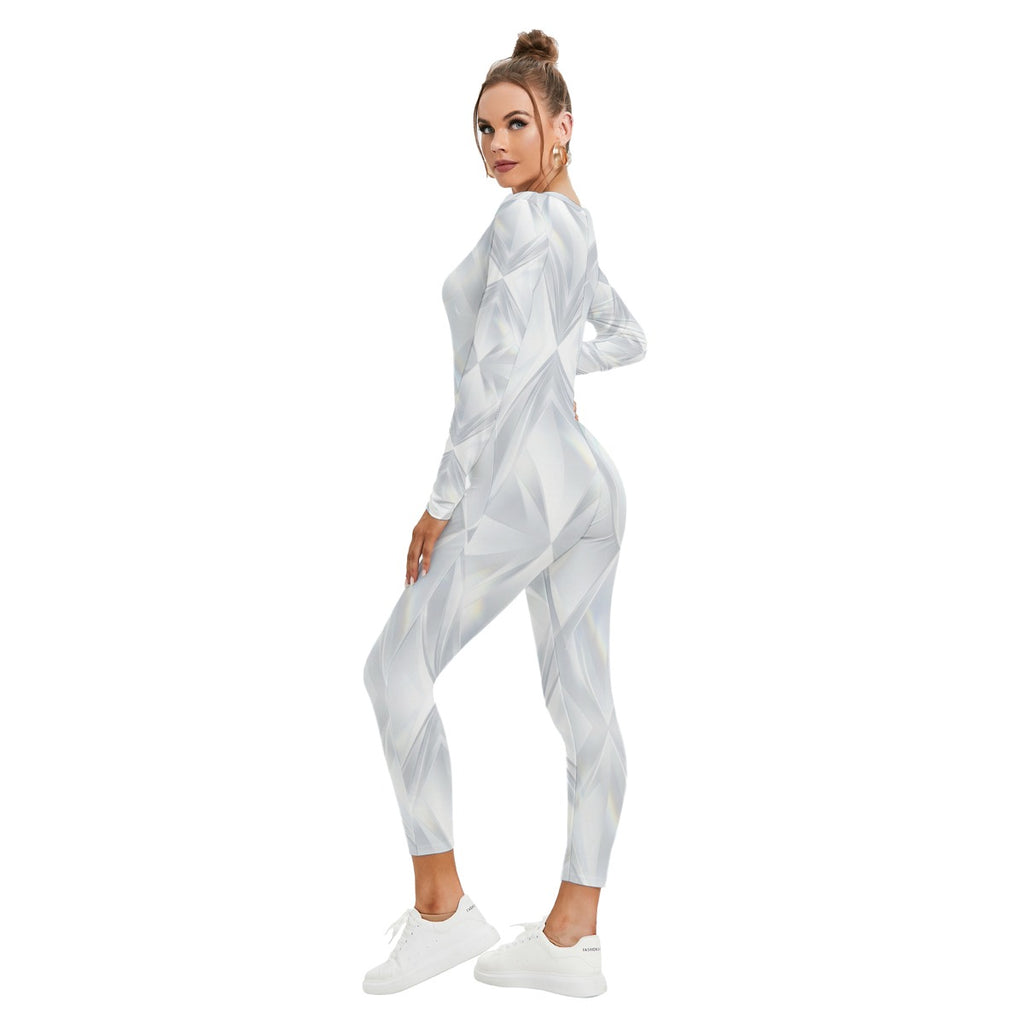 Prism Diamond Contour Jumpsuit — Plunge Fit