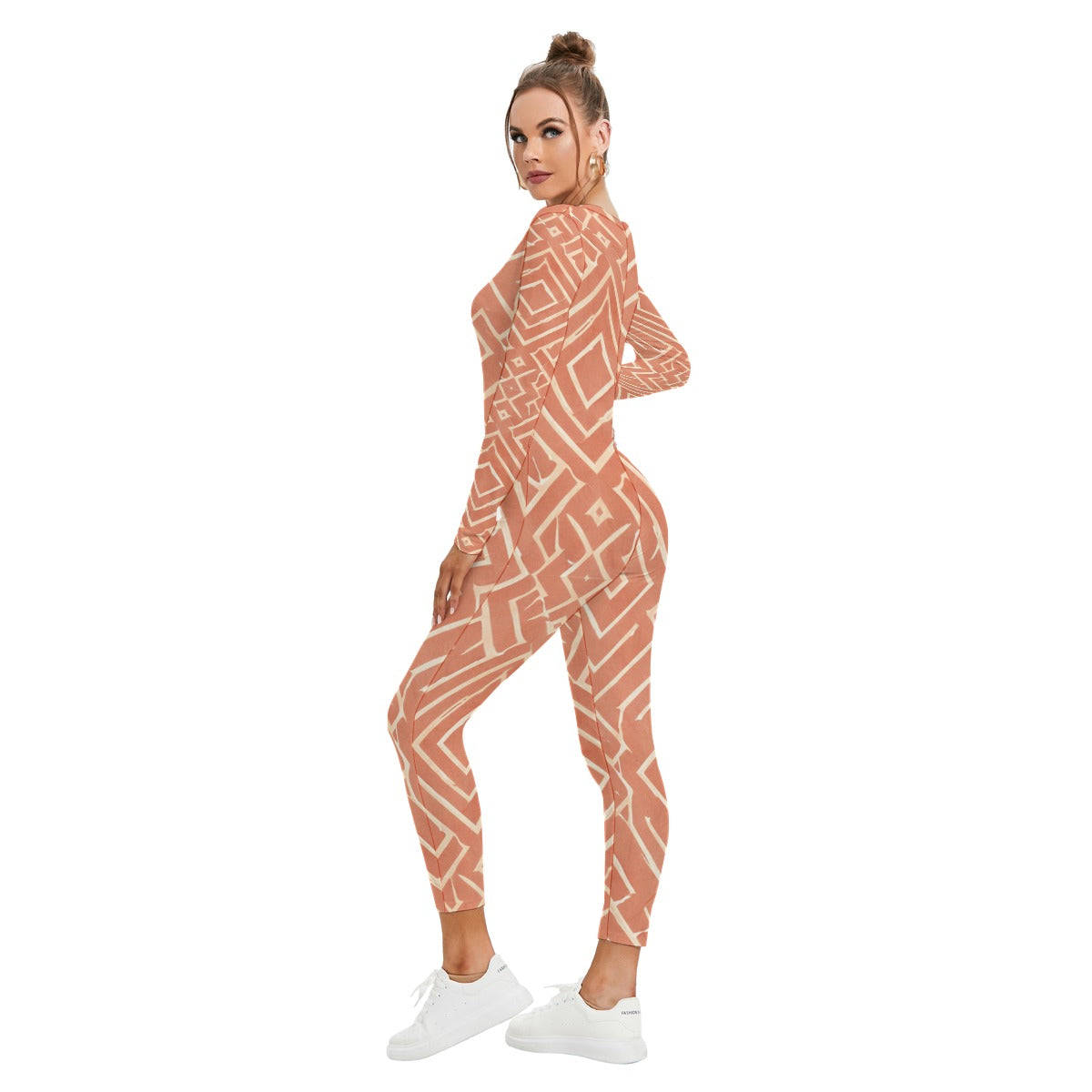 Vital Ascent™ Radiant Core Contour Jumpsuit — Plunge Fit