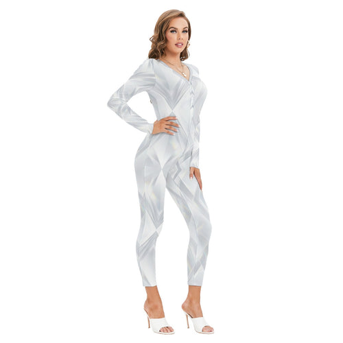 Prism Diamond Contour Jumpsuit — Plunge Fit
